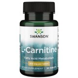 L-Carnitina 500 mg, 30 tablete, Swanson