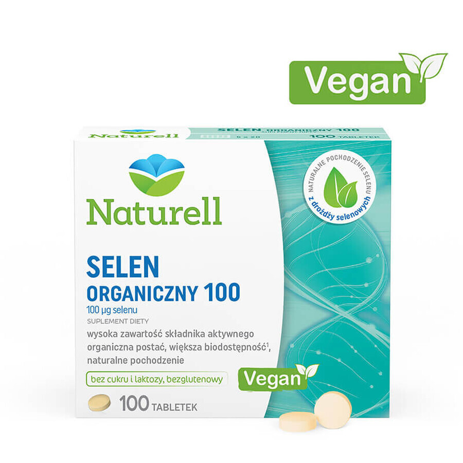 Naturell Organic Selenium 100, 100 comprimate