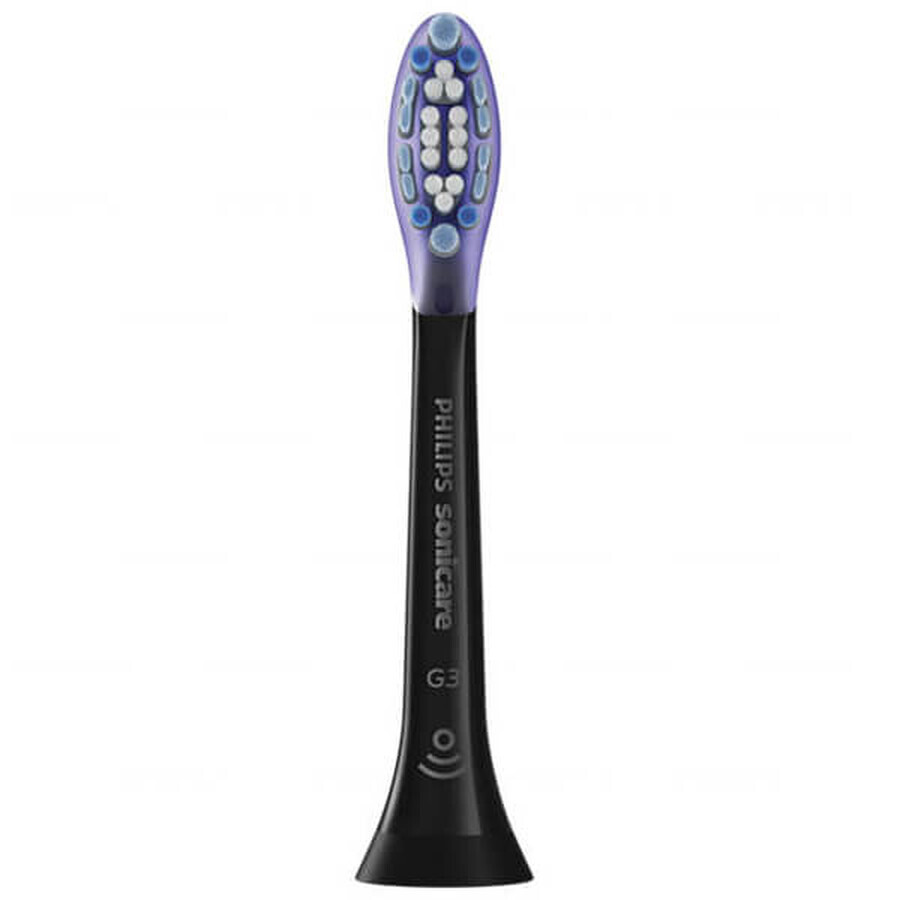 Philips, puntas de repuesto para el cepillo dental sónico Sonicare G3 Premium Gum Care, HX9054/33, negro, 4 piezas