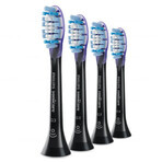 Philips, puntas de repuesto para el cepillo dental sónico Sonicare G3 Premium Gum Care, HX9054/33, negro, 4 piezas