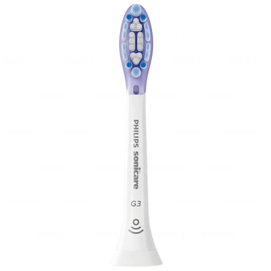 Philips, vârfuri de schimb pentru periuța de dinți sonică Sonicare G3 Premium Gum Care, HX9054/17, alb, 4 bucăți