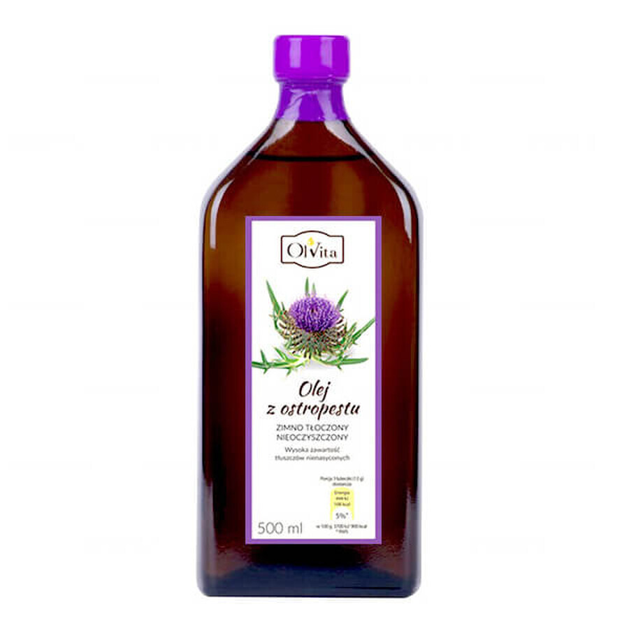 OlVita Ulei de ciulin presat la rece, nepurificat, 500 ml