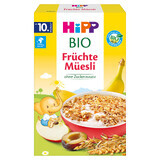 HiPP Musli Bio, banana, mela e prugna, senza zuccheri aggiunti, da 10 mesi, 200 g