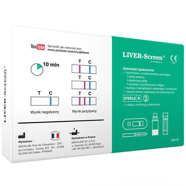 Testul Liver-Screen, un test pentru evaluarea stării fiziologice a ficatului, 1 buc