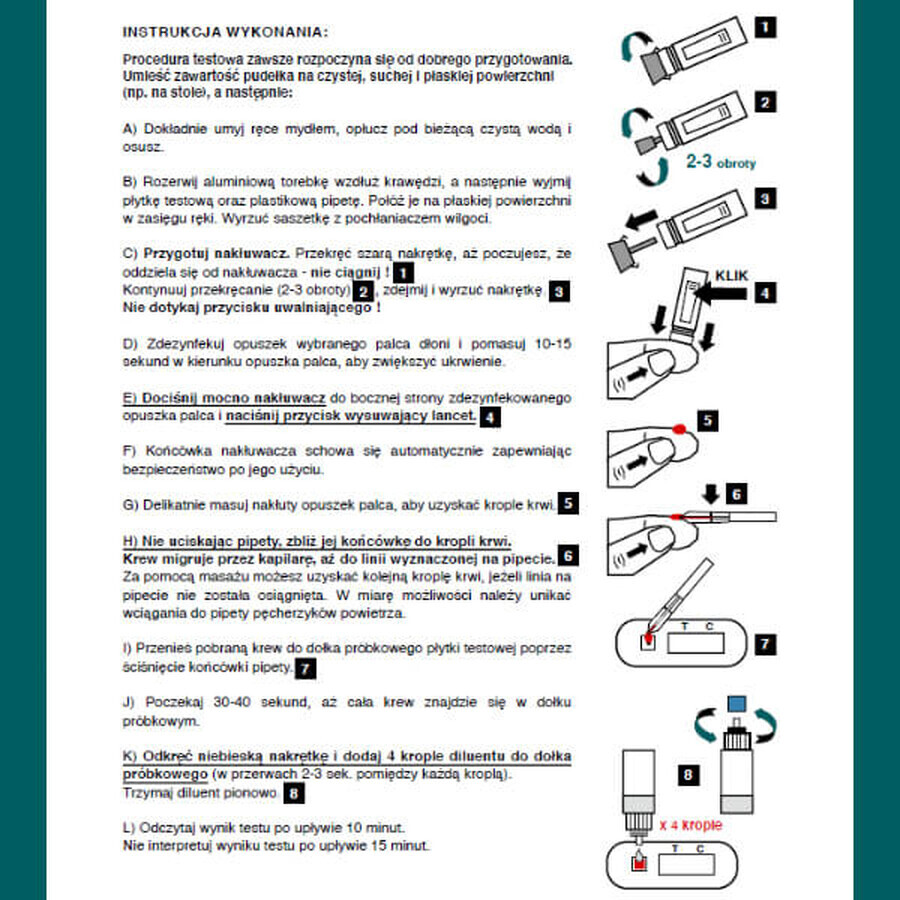 Pylori-Screen, test rapid pentru detectarea anticorpilor împotriva Helicobacter pylori, 1 buc