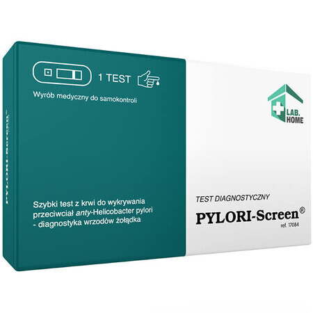 Pylori-Screen, test rapid pentru detectarea anticorpilor împotriva Helicobacter pylori, 1 buc