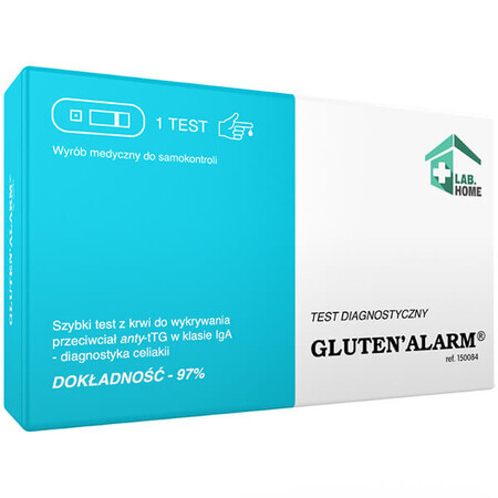 LabHome Gluten'Alarm, test de sânge pentru intoleranța la gluten, diagnosticarea bolii celiace, 1 buc