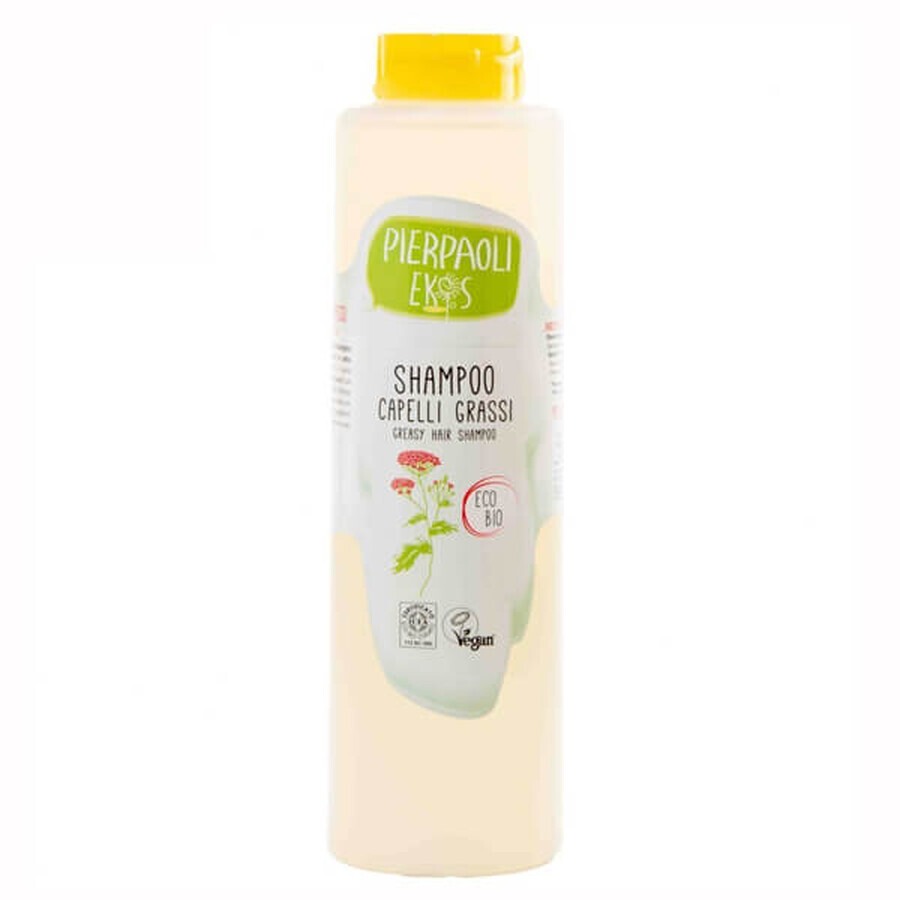 Ekos, șampon pentru păr gras, cu extract organic de yarrow, Eco Bio, 500 ml