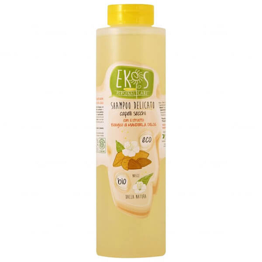 Ekos, șampon pentru păr uscat cu extract organic de migdale dulci Eco Bio, 500 ml