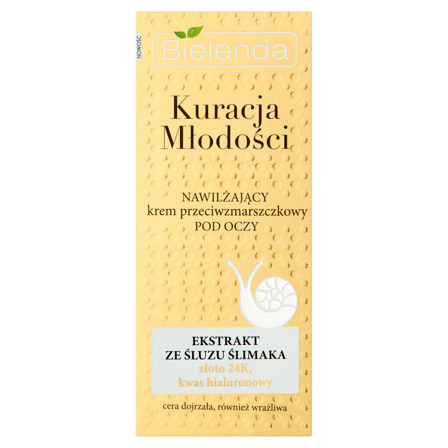 Bielenda Youth Treatment, feuchtigkeitsspendende Anti-Falten-Augencreme, 15 ml