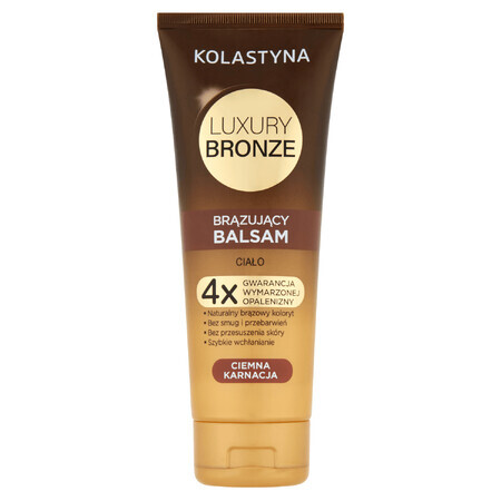 Kolastyna Luxury Bronze, loțiune bronzantă pentru corp, ten închis, 200 ml