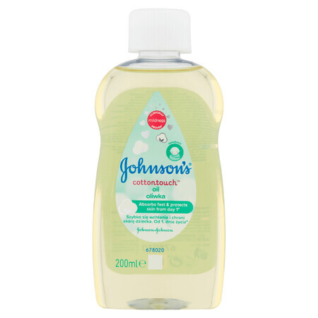 Johnson's Baby Cotton Touch, huile dès le premier jour, 200 ml