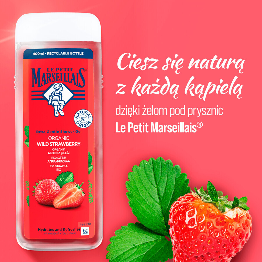 Le Petit Marseillais, Duschgel, Erdbeere, 400 ml