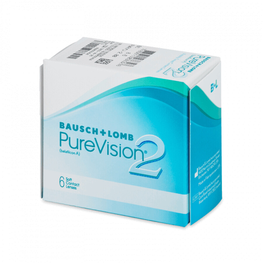 Lente de contacto de silicona PureVision 2HD, -4,75, 6 piezas, Bausch Lomb