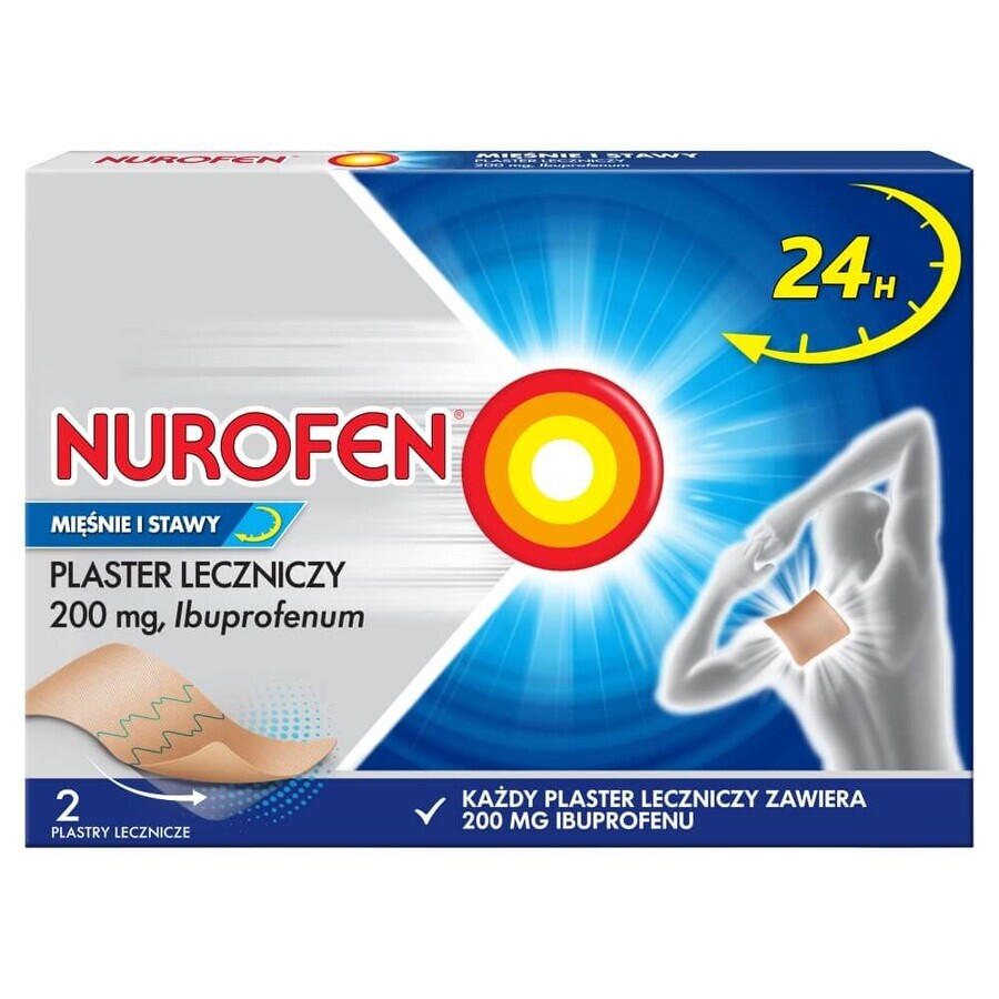 Nurofen Muscoli e Articolazioni 200 mg, cerotto medicinale, 2 unità