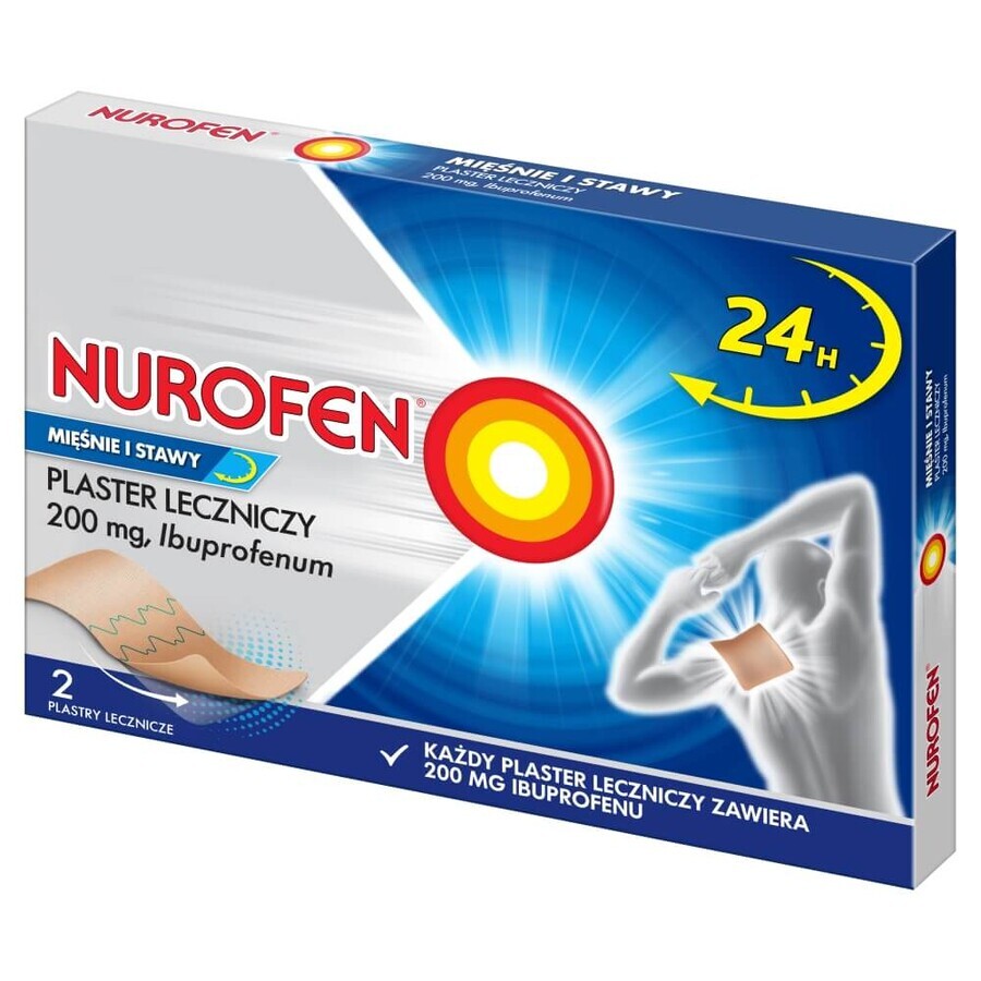 Nurofen Muscoli e Articolazioni 200 mg, cerotto medicinale, 2 unità