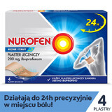 Nurofen Muscles and Joints 200 mg, plasture medicamentat, 4 unități