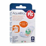 Pic Solution AquaBloc, pansamente, antibacteriene, impermeabile, 19 mm x 72 mm, 20 bucăți