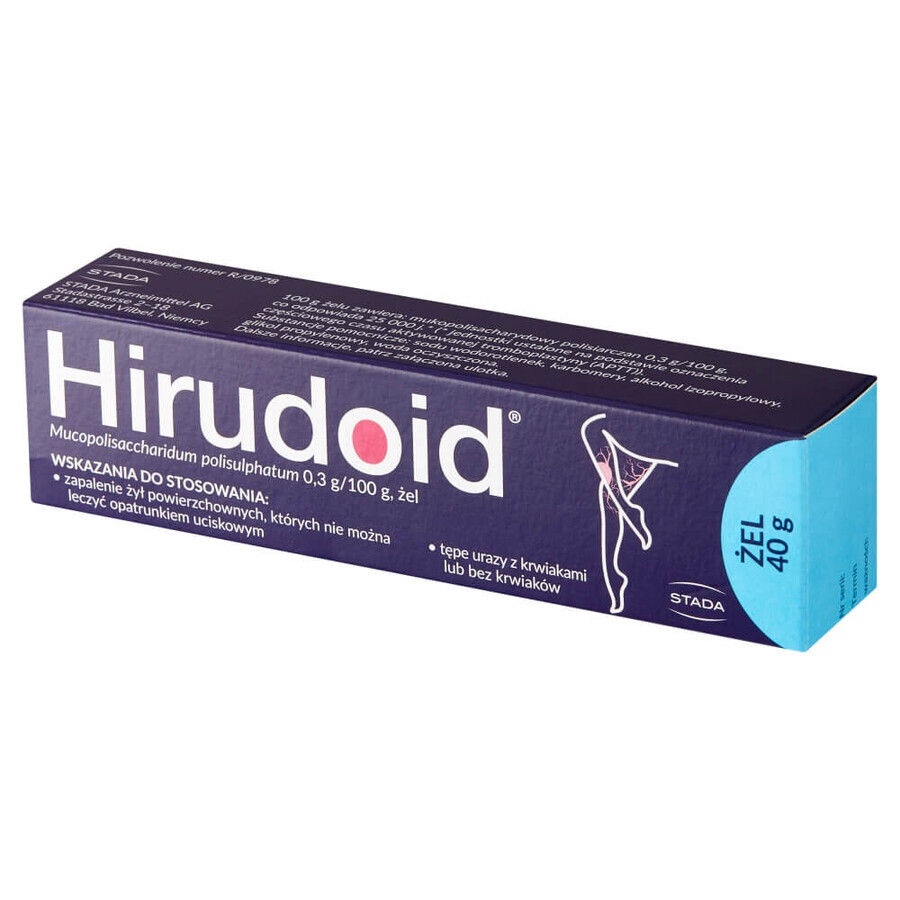 Hirudoid 0,3 g/ 100 g, gel, 40 g