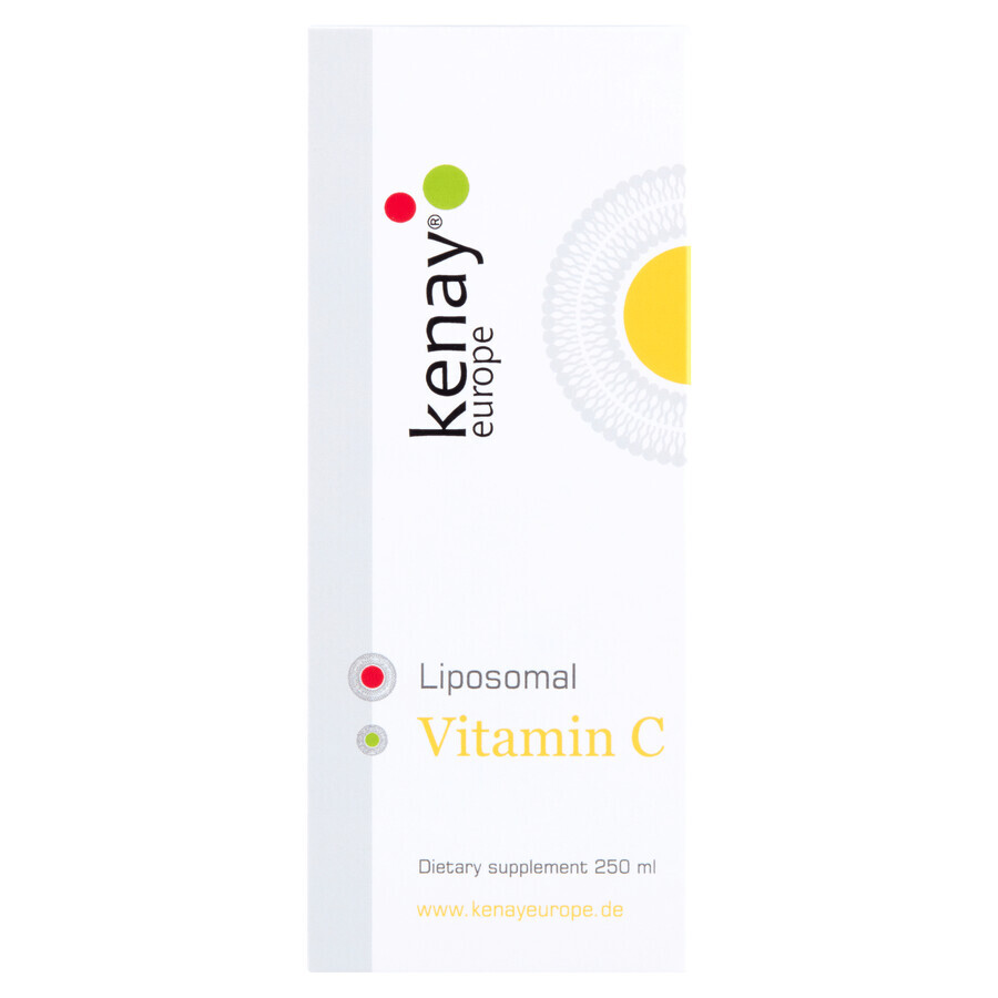 Kenay Liposomal Vitamina C, vitamina C 1000 mg, aromă de portocale, 250 ml