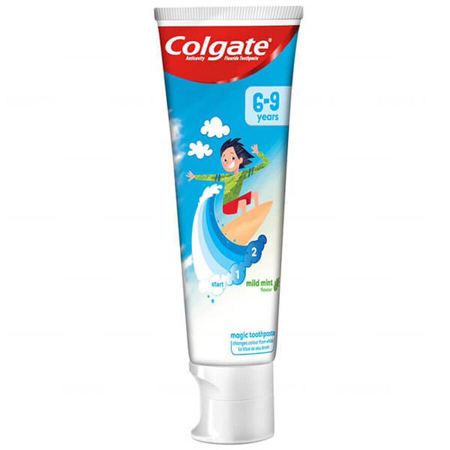 Colgate Kids, pastă de dinți magică pentru copii, mentă ușoară, 6-9 ani, 50 ml