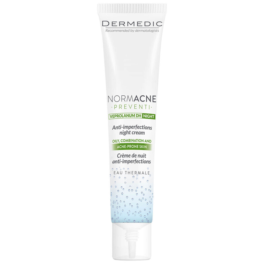 Dermedic Normacne, Creme zur Behandlung von Unreinheiten, Nachtcreme, 40 ml