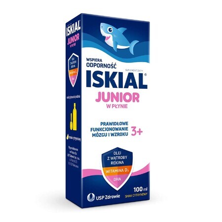 Iskial Junior vloeibaar, vanaf 3 jaar, citroensmaak, 100 ml