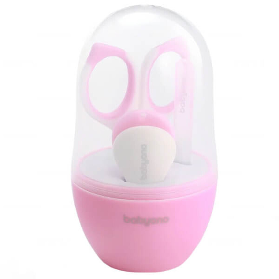 BabyOno, set per la cura delle unghie di bambini e bambine, rosa, 398/02