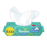 Pampers Fresh Clean, lingettes humides, 4 x 52 pcs