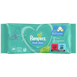 Pampers Fresh Clean, lingettes humides, 4 x 80 pcs