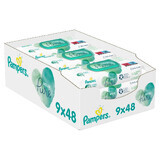 Pampers Aqua Pure, lingettes humides, 9 x 48 pcs