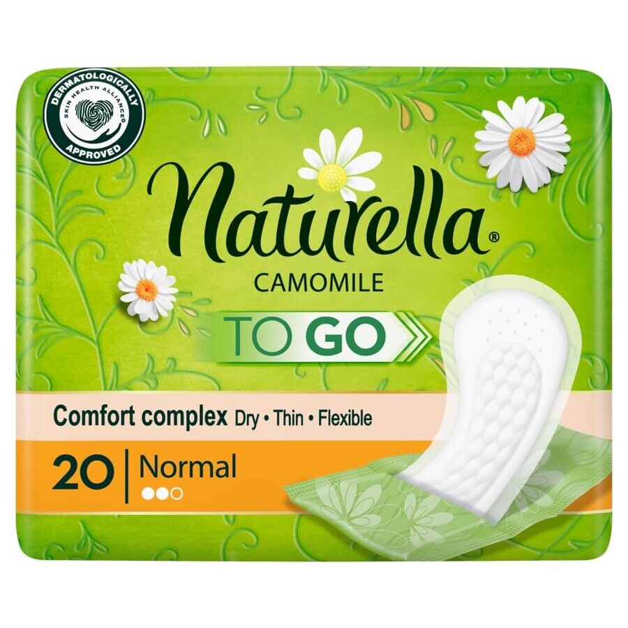 Naturella To Go, tampoane sanitare, mușețel, Plus, 20 buc