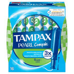 Tampax Compak Pearl, tampoane sanitare cu aplicator, Super, 16 buc