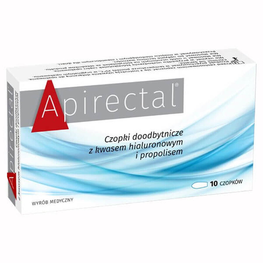 Apirectal, supozitoare rectale cu propolis, 10 bucăți