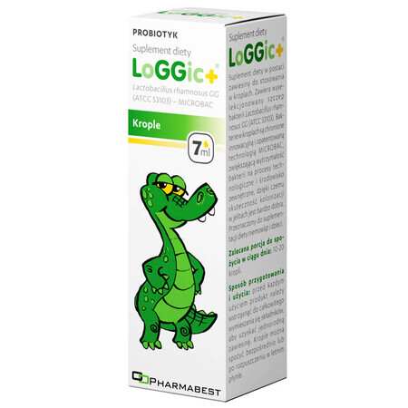 Pharmabest LoGGic+, gotas orales, desde el nacimiento, 7 ml