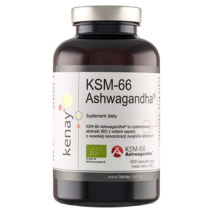 Kenay Ashwagandha KSM-66, 300 capsule