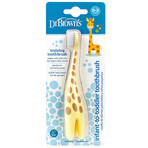 Dr Browns, tandenborstel, voor kinderen, Giraffe, 0-3 jaar, 1 stuk