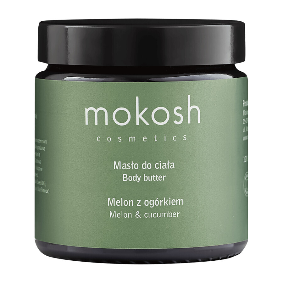 Mokosh, beurre corporel, melon et concombre, 120 ml