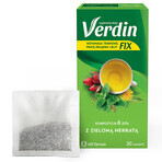 Verdin Fix cu ceai verde, 20 pliculețe