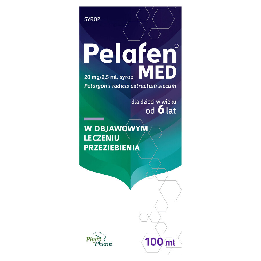 Pelafen MED 20 mg/ 2.5 ml, syrup, 100 ml