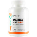 MyVita, Magneziu + vitamina B6 P-5-P, 250 comprimate