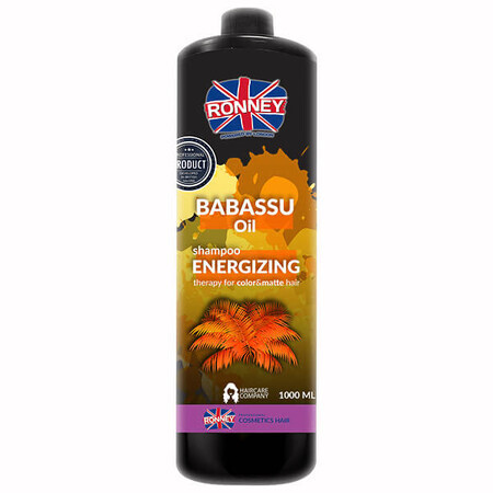 Ronney Babassu Oil, shampooing énergisant pour cheveux colorés et ternes, 1 l