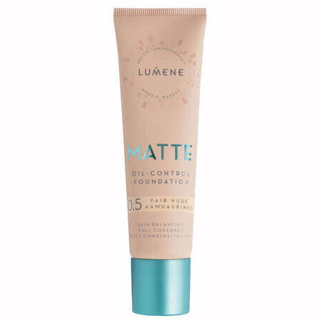 Lumene Matte, fond de ten matifiant, Nr. 0.5, Fair Nude, 30 ml