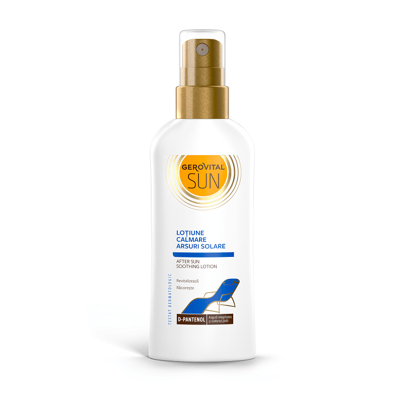 Lotiune calmare arsuri solare Gerovital Sun, 150ml, Farmec