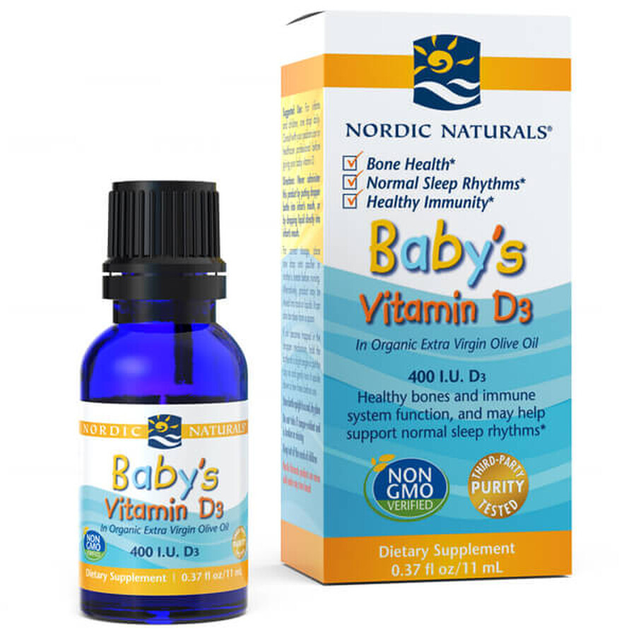 Nordic Naturals Baby's, Vitamina D3 400 UI, 11 ml