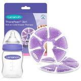 Lansinoh Therapearl set, comprese mamare cu gel 3 în 1, 2 bucăți + flacon cu tetină NaturalWave, 160 ml