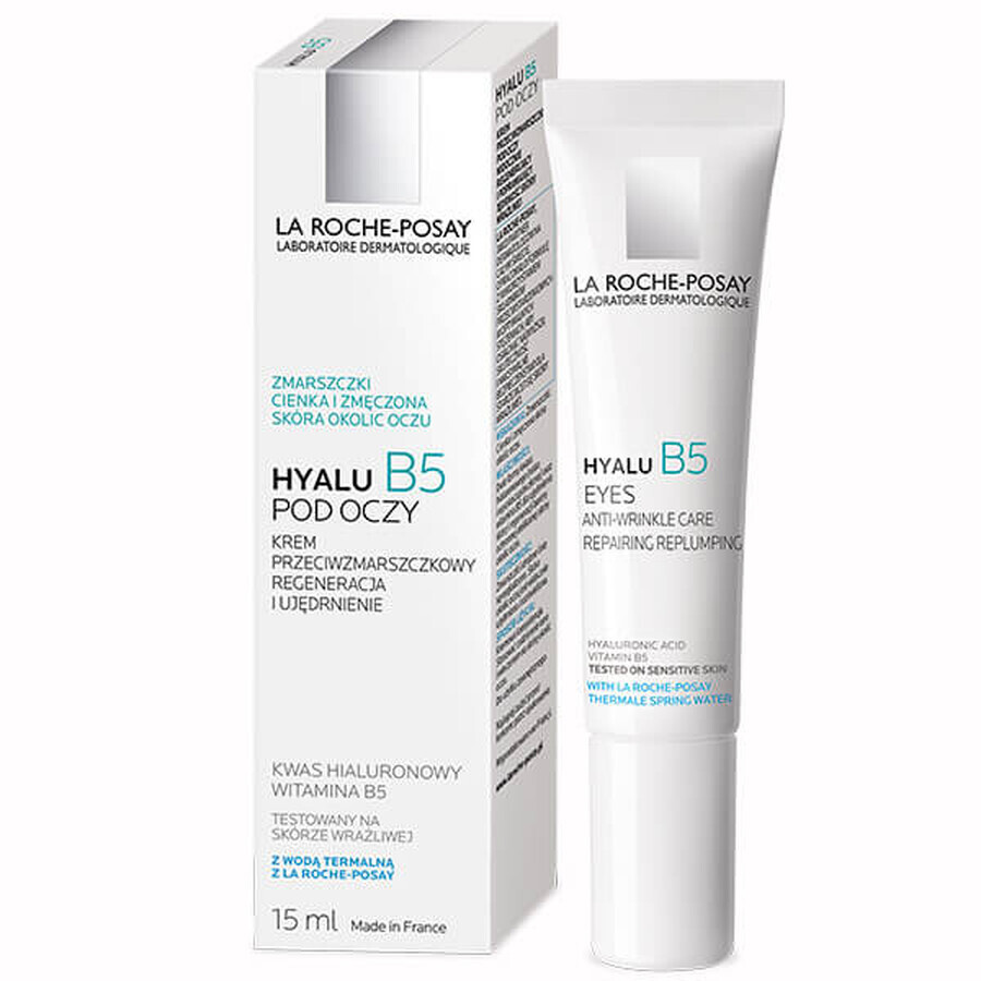 La Roche-Posay Hyalu B5, crème anti-rides pour les yeux, 15 ml