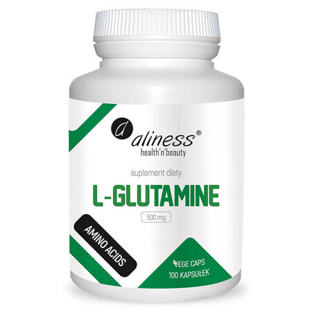 Aliness L-Glutamine, L-Glutamine 500 mg, 100 capsule vegetale