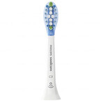 Philips, punte di ricambio per lo spazzolino sonico Sonicare C3 Premium Plaque Defence, HX9044/17, bianco, 4 pezzi