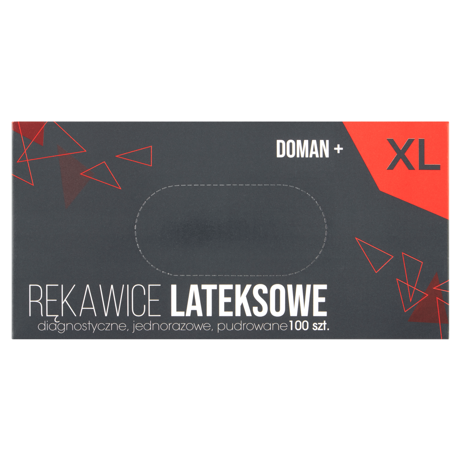 Doman+, mănuși din latex, nesterile, pudră, mărimea XL, 100 bucăți